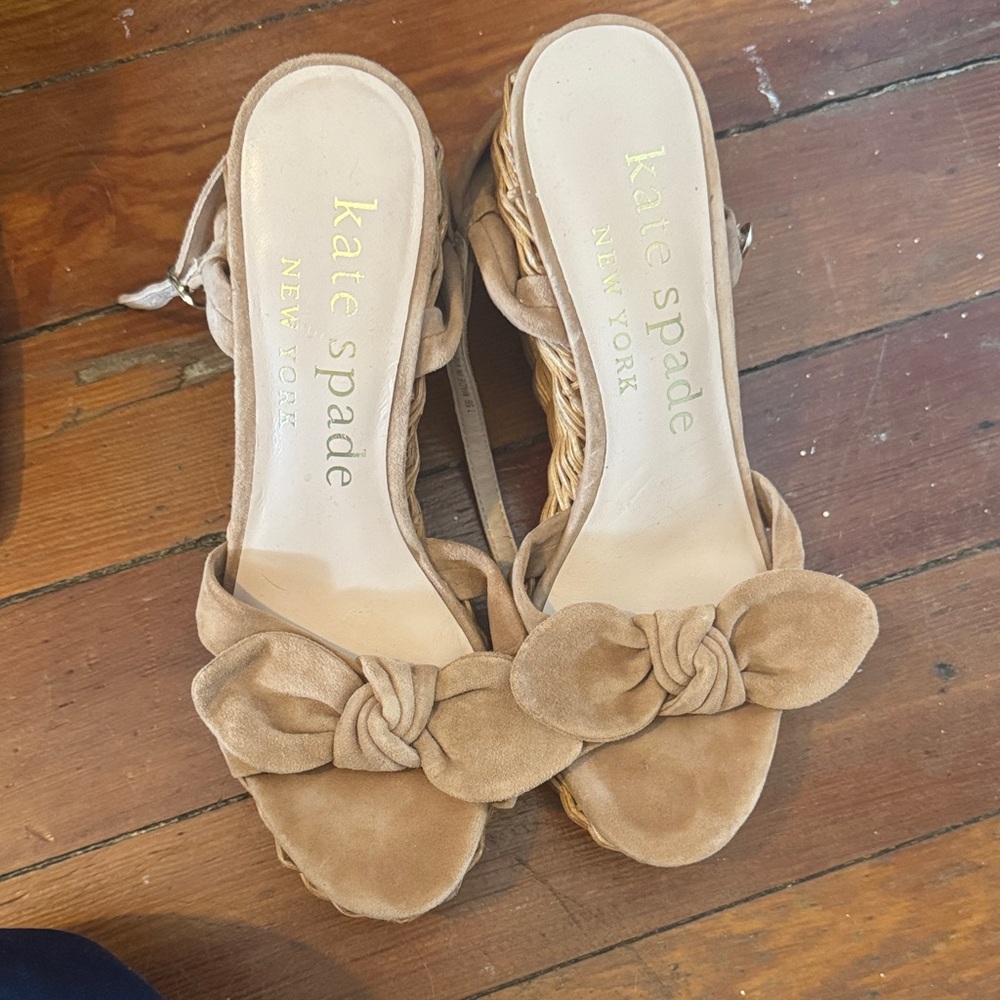 Kate Spade Brown Bow Mules